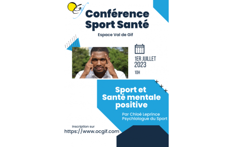 Conférence Sport Santé - Sport et Santé mentale positive